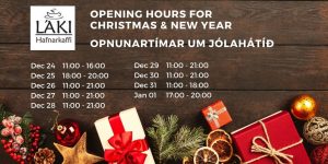 Opening Hours Laki Hafnarkaffi Christmas New Year 2019