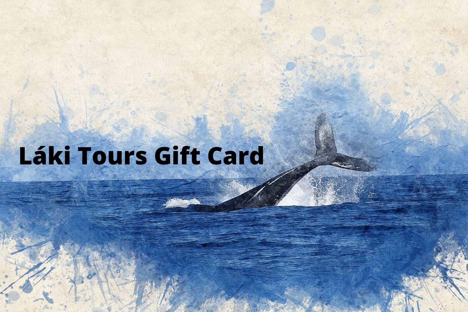 Icelandic Gift- Iceland Gift Card for Whale Watching- Gift for Iceland
