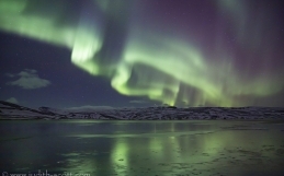 Seeing the aurora borealis or northern lights in Iceland