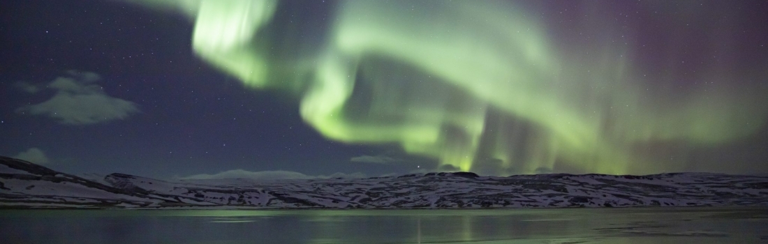 Seeing the aurora borealis or northern lights in Iceland
